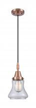 Innovations Lighting 447-1P-AC-G192 - Bellmont - 1 Light - 7 inch - Antique Copper - Mini Pendant