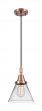 Innovations Lighting 447-1P-AC-G42 - Cone - 1 Light - 8 inch - Antique Copper - Mini Pendant