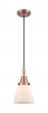 Innovations Lighting 447-1P-AC-G61 - Cone - 1 Light - 6 inch - Antique Copper - Mini Pendant