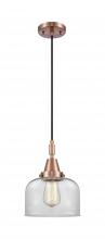 Innovations Lighting 447-1P-AC-G72 - Bell - 1 Light - 8 inch - Antique Copper - Mini Pendant