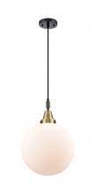 Innovations Lighting 447-1P-BAB-G201-12 - Beacon - 1 Light - 12 inch - Black Antique Brass - Mini Pendant