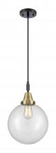 Innovations Lighting 447-1P-BAB-G202-10 - Beacon - 1 Light - 10 inch - Black Antique Brass - Mini Pendant