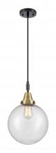 Innovations Lighting 447-1P-BAB-G204-10 - Beacon - 1 Light - 10 inch - Black Antique Brass - Mini Pendant