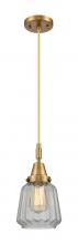 Innovations Lighting 447-1P-BB-G142 - Chatham - 1 Light - 7 inch - Brushed Brass - Mini Pendant