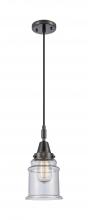 Innovations Lighting 447-1P-BK-G184 - Canton - 1 Light - 7 inch - Matte Black - Mini Pendant