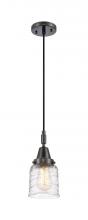 Innovations Lighting 447-1P-BK-G513 - Bell - 1 Light - 5 inch - Matte Black - Mini Pendant