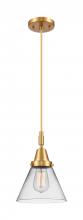 Innovations Lighting 447-1P-SG-G42 - Cone - 1 Light - 8 inch - Satin Gold - Mini Pendant