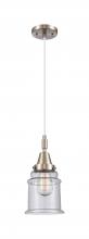 Innovations Lighting 447-1P-SN-G184 - Canton - 1 Light - 7 inch - Brushed Satin Nickel - Mini Pendant