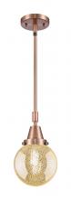 Innovations Lighting 447-1S-AC-G208-6 - Beacon - 1 Light - 6 inch - Antique Copper - Mini Pendant