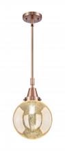 Innovations Lighting 447-1S-AC-G208-8 - Beacon - 1 Light - 8 inch - Antique Copper - Mini Pendant