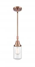 Innovations Lighting 447-1S-AC-G312 - Dover - 1 Light - 5 inch - Antique Copper - Mini Pendant