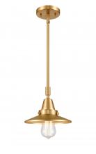 Innovations Lighting 447-1S-SG-M4 - Railroad - 1 Light - 8 inch - Satin Gold - Mini Pendant