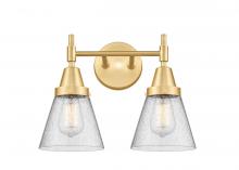 Innovations Lighting 447-2W-SG-G64 - Cone - 2 Light - 15 inch - Satin Gold - Bath Vanity Light
