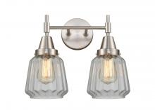 Innovations Lighting 447-2W-SN-G142 - Chatham - 2 Light - 15 inch - Satin Nickel - Bath Vanity Light