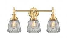 Innovations Lighting 447-3W-SG-G142 - Chatham - 3 Light - 24 inch - Satin Gold - Bath Vanity Light