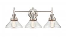 Innovations Lighting 447-3W-SN-CL-LED - Caden - 3 Light - 26 inch - Satin Nickel - Bath Vanity Light