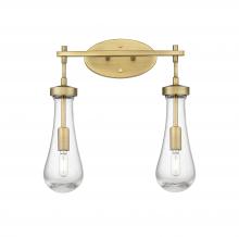 Innovations Lighting 451-2W-BB-G451-4SDY - Owego - 2 Light - 17 inch - Brushed Brass - Bath Vanity Light