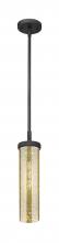 Innovations Lighting 471-1S-WZ-G471-12ME - Lincoln - 1 Light - 4 inch - Weathered Zinc - Pendant