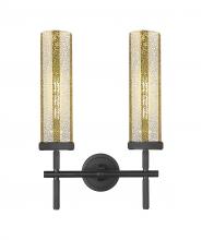 Innovations Lighting 471-2W-BK-G471-12ME - Lincoln - 2 Light - 14 inch - Matte Black - Bath Vanity Light