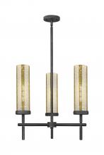 Innovations Lighting 471-3CR-WZ-G471-12ME - Lincoln - 3 Light - 21 inch - Weathered Zinc - Pendant