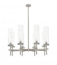 Innovations Lighting 471-8CR-SN-G471-12CL - Lincoln - 8 Light - 27 inch - Satin Nickel - Chandelier