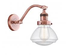 Innovations Lighting 515-1W-AC-G324 - Olean - 1 Light - 7 inch - Antique Copper - Adjustable Sconce