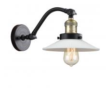Innovations Lighting 515-1W-BAB-G1 - Halophane - 1 Light - 9 inch - Black Antique Brass - Adjustable Sconce