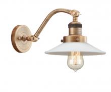 Innovations Lighting 515-1W-BB-G1 - Halophane - 1 Light - 9 inch - Brushed Brass - Adjustable Sconce