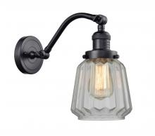 Innovations Lighting 515-1W-BK-G142 - Chatham - 1 Light - 7 inch - Matte Black - Adjustable Sconce