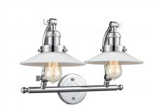 Innovations Lighting 515-2W-PC-G1 - Halophane - 2 Light - 18 inch - Polished Chrome - Adjustable Bath Vanity Light