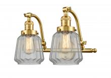 Innovations Lighting 515-2W-SG-G142 - Chatham - 2 Light - 18 inch - Satin Gold - Adjustable Bath Vanity Light
