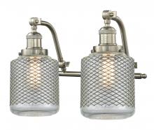 Innovations Lighting 515-2W-SN-G262 - Stanton - 2 Light - 18 inch - Brushed Satin Nickel - Adjustable Bath Vanity Light