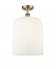Innovations Lighting 516-1C-AB-G559-12GWH - Bridal Veil - 1 Light - 5 inch - Antique Brass - Semi-Flush Mount