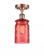 Innovations Lighting 516-1C-AC-G352-RD - Candor 1 Light Semi-Flush Mount