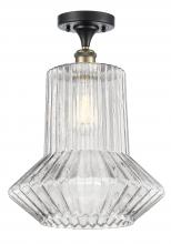 Innovations Lighting 516-1C-BAB-G212 - Springwater - 1 Light - 12 inch - Black Antique Brass - Semi-Flush Mount