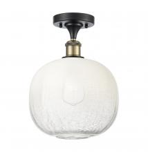 Innovations Lighting 516-1C-BAB-G481-10OP - Brookhaven Sphere - 1 Light - 11 inch - Black Antique Brass - Semi-Flush Mount