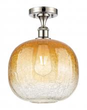 Innovations Lighting 516-1C-PN-G481-10AM - Brookhaven Sphere - 1 Light - 11 inch - Polished Nickel - Semi-Flush Mount