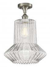 Innovations Lighting 516-1C-SN-G212 - Springwater - 1 Light - 12 inch - Brushed Satin Nickel - Semi-Flush Mount