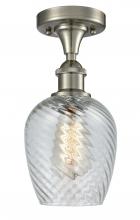 Innovations Lighting 516-1C-SN-G292 - Salina - 1 Light - 6 inch - Brushed Satin Nickel - Semi-Flush Mount