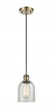 Innovations Lighting 516-1P-AB-G259 - Caledonia - 1 Light - 5 inch - Antique Brass - Cord hung - Mini Pendant