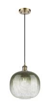 Innovations Lighting 516-1P-AB-G481-10SL - Brookhaven Sphere - 1 Light - 11 inch - Antique Brass - Cord hung - Mini Pendant