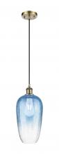 Innovations Lighting 516-1P-AB-G484-7SB - Brookhaven Flute - 1 Light - 7 inch - Antique Brass - Cord hung - Mini Pendant