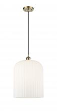 Innovations Lighting 516-1P-AB-G559-12GWH - Bridal Veil - 1 Light - 5 inch - Antique Brass - Cord hung - Mini Pendant