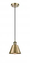 Innovations Lighting 516-1P-AB-M8 - Smithfield - 1 Light - 7 inch - Antique Brass - Cord hung - Mini Pendant