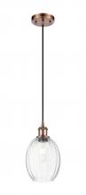 Innovations Lighting 516-1P-AC-G459-6CL - Preston Bulb - 1 Light - 6 inch - Antique Copper - Cord hung - Mini Pendant