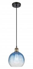 Innovations Lighting 516-1P-BAB-G483-8SB - Brookhaven Globe - 1 Light - 8 inch - Black Antique Brass - Cord hung - Mini Pendant