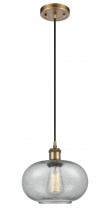 Innovations Lighting 516-1P-BB-G247 - Gorham - 1 Light - 10 inch - Brushed Brass - Cord hung - Mini Pendant
