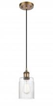 Innovations Lighting 516-1P-BB-G342 - Hadley - 1 Light - 5 inch - Brushed Brass - Cord hung - Mini Pendant