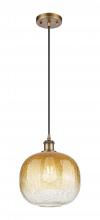 Innovations Lighting 516-1P-BB-G481-10AM - Brookhaven Sphere - 1 Light - 11 inch - Brushed Brass - Cord hung - Mini Pendant