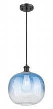 Innovations Lighting 516-1P-BK-G481-10SB - Brookhaven Sphere - 1 Light - 11 inch - Matte Black - Cord hung - Mini Pendant
